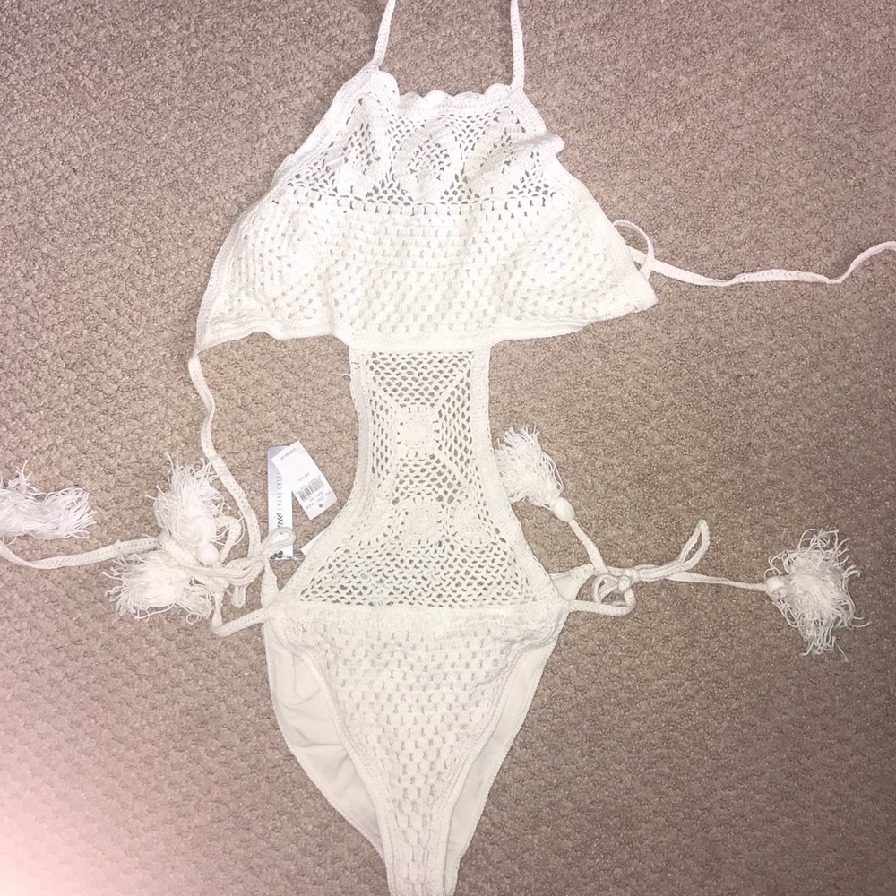 Aerie crochet one piece swim